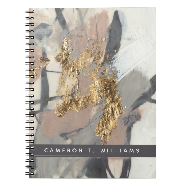 Lägg till ditt namn | Golden  Anteckningsbok (Framsidan)