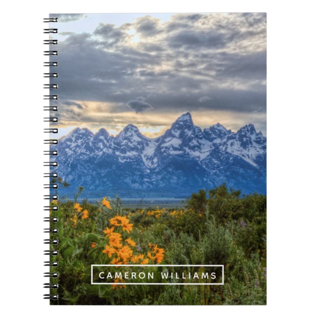Lägg till ditt namn | Grand Tetons Anteckningsbok (Framsidan)