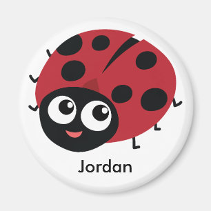 Lägg till ditt namn i Cute Personalizable Red Lad Magnet