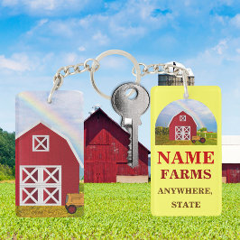 Lägg till ditt namn i Red Barn med Blå himmel