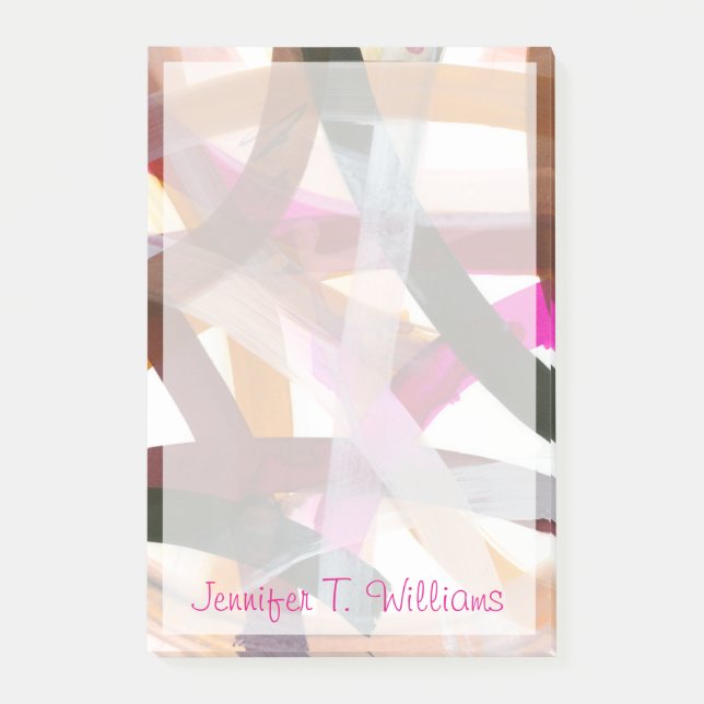 Lägg till ditt namn| Infinit Väg II Post-it Block (Framsida)