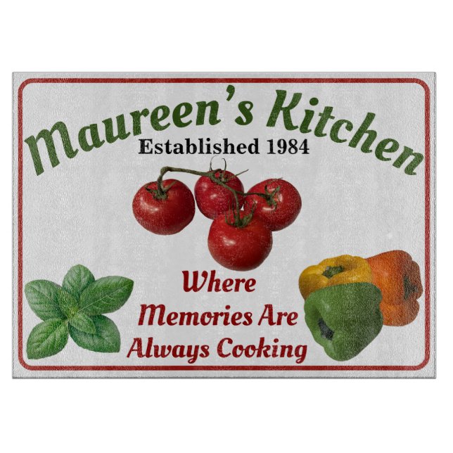 "Lägg till ditt namn" Köksglasskärna (Framsidan)