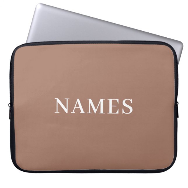 Lägg till ditt namn laptop fodral (Framsidan)