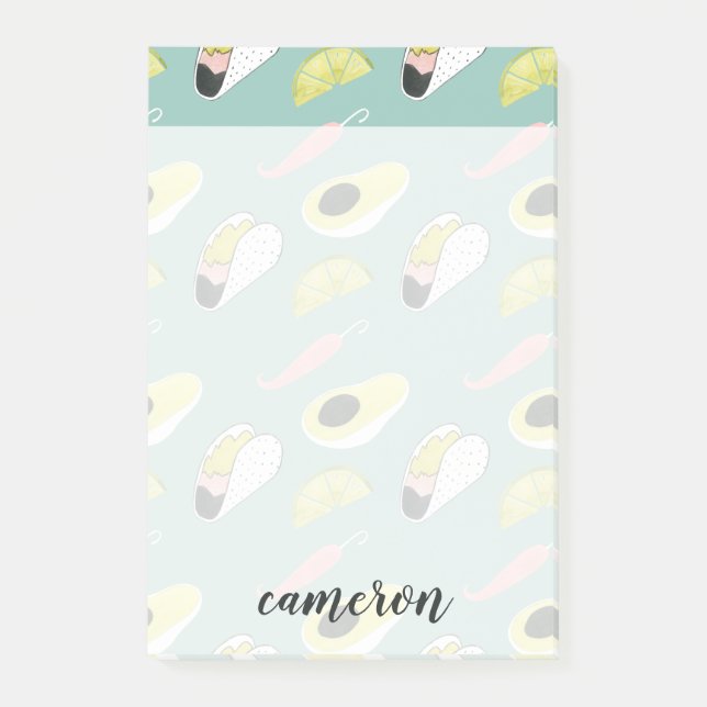 Lägg till ditt namn | Låt oss Taco Om Kärlek | Tac Post-it Block (Framsida)