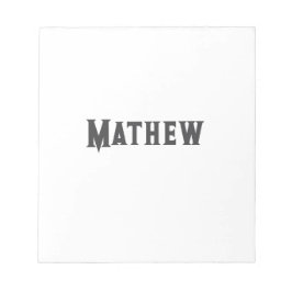 lägg till ditt namn "lett" anteckningsblock