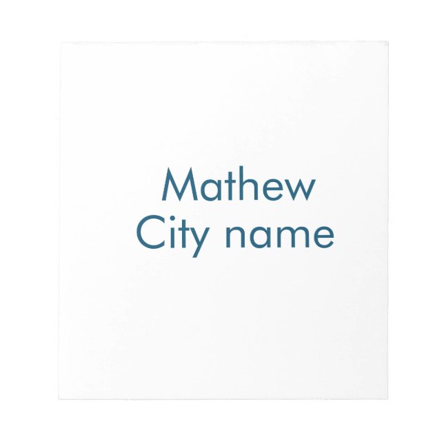 lägg till ditt namn "lett" anteckningsblock (Framsida)