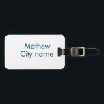 lägg till ditt namn "lett" bagagebricka<br><div class="desc">utformning</div>