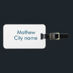 lägg till ditt namn "lett" bagagebricka<br><div class="desc">utformning</div>