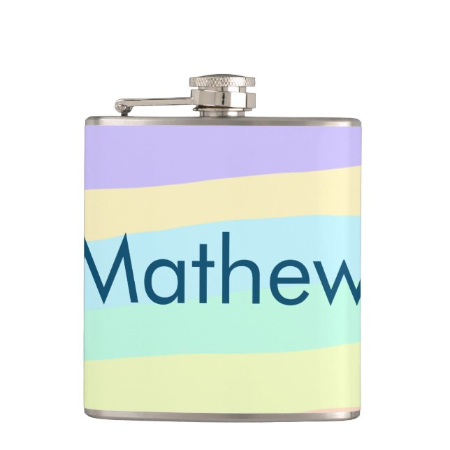 lägg till ditt namn "lett" fickplunta (Framsidan)