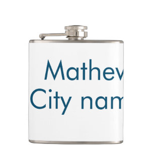 lägg till ditt namn "lett" fickplunta