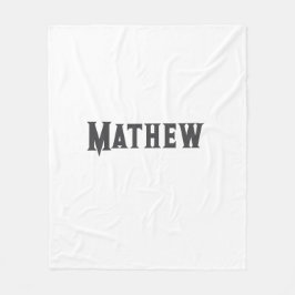 lägg till ditt namn "lett" fleecefilt