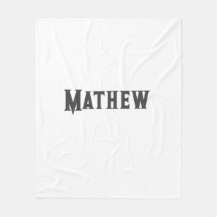 lägg till ditt namn "lett" fleecefilt