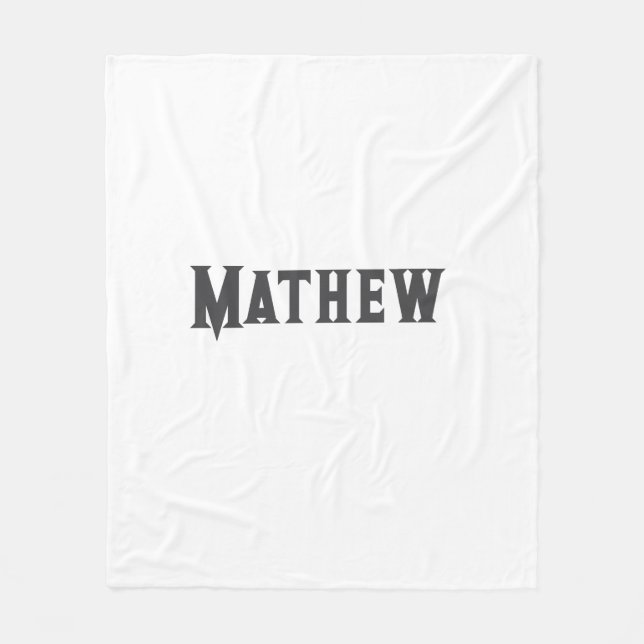 lägg till ditt namn "lett" fleecefilt (Framsidan)