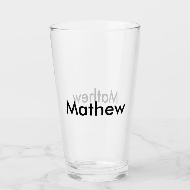 lägg till ditt namn "lett"  glaskopp (Framsida)