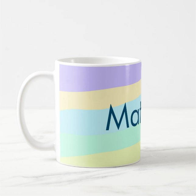 lägg till ditt namn "lett" kaffemugg (Vänster)