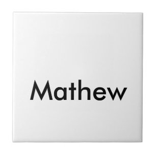 lägg till ditt namn "lett"  kakelplatta