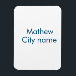 lägg till ditt namn "lett" magnet<br><div class="desc">utformning</div>