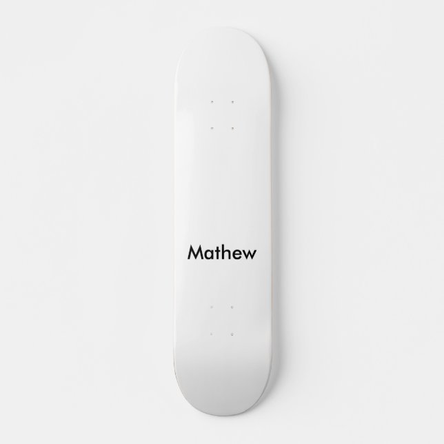 lägg till ditt namn "lett"  mini skateboard bräda 18,5 cm (Framsida)