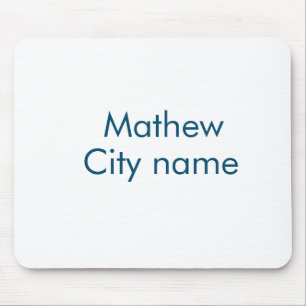 lägg till ditt namn "lett" musmatta