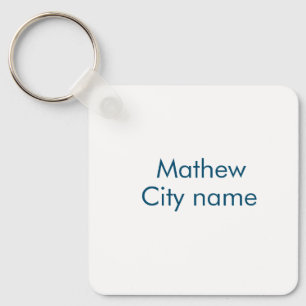 lägg till ditt namn "lett" nyckelring