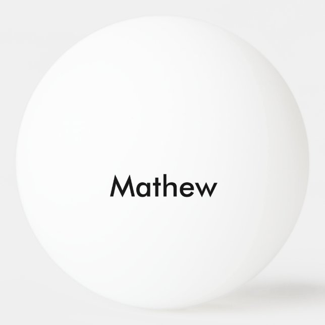 lägg till ditt namn "lett"  pingisboll (Framsidan)