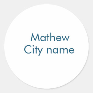 lägg till ditt namn "lett" runt klistermärke