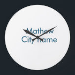 lägg till ditt namn "lett" stor klocka<br><div class="desc">utformning</div>