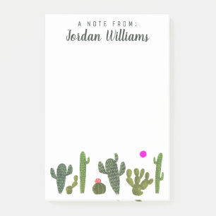 Lägg till ditt namn Llamarama Cactus Collection Post-it Block