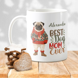 Lägg till ditt namn med den bästa Hund-Mamma någon Kaffemugg