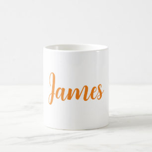 Lägg till ditt namn med den moderna minimalistiska kaffemugg