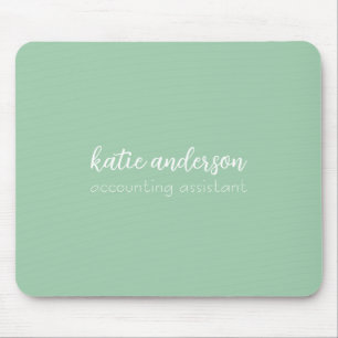 Lägg till ditt namn - Minimal monogram - ny jobbpo Musmatta
