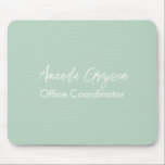 Lägg till ditt namn - Minimal monogram - ny jobbpo Musmatta<br><div class="desc">En enkel och elegant fullt namn monogram och en yrkesdesign.</div>