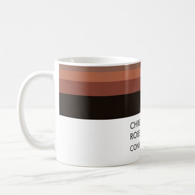 Lägg till ditt namn - minimalistisk modern kaffemugg (Vänster)