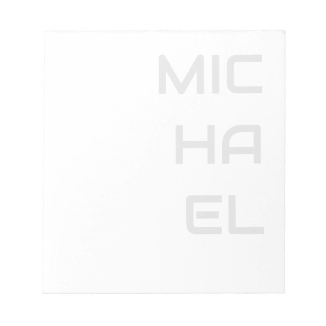 Lägg till ditt namn modernt vanligt anteckningsblock (Framsida)