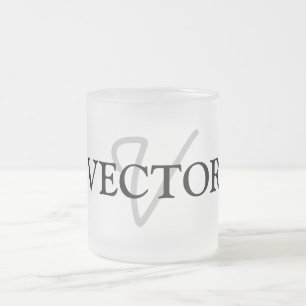 lägg till ditt namn MONOGRAM-MARSKALKAR Frostad Glasmugg