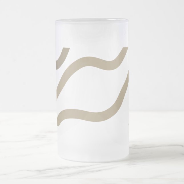 lägg till ditt namn MONOGRAM-MARSKALKAR Frostat Ölglas (Center)