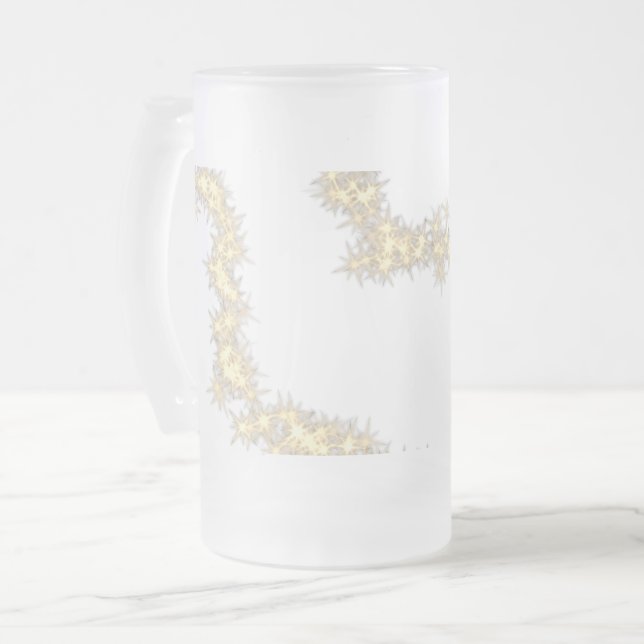 lägg till ditt namn MONOGRAM-MARSKALKAR Frostat Ölglas (Framsida vänster)