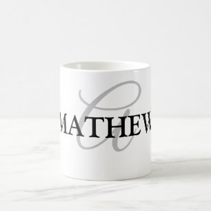 lägg till ditt namn MONOGRAM-MARSKALKAR Kaffemugg