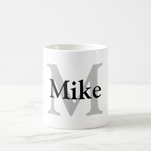 lägg till ditt namn MONOGRAM-MARSKALKAR Kaffemugg (Center)