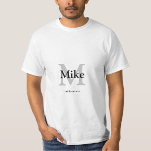lägg till ditt namn MONOGRAM-MARSKALKAR T Shirt