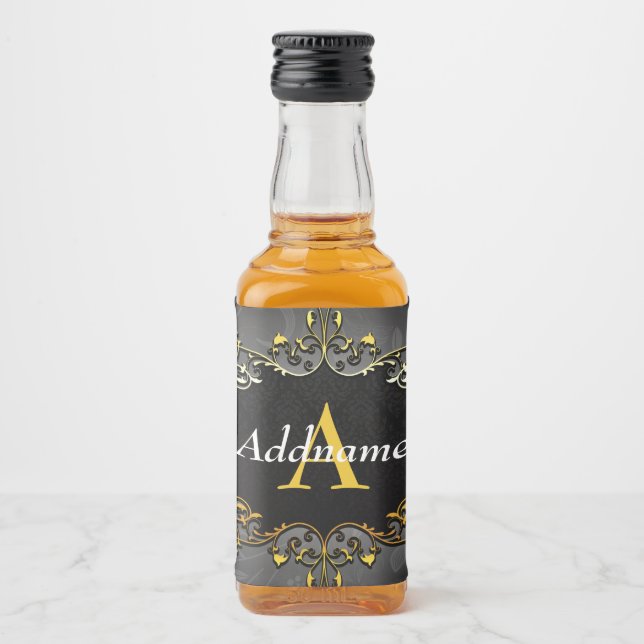 Lägg till ditt namn och första spritflaskor etikett (Framsida)