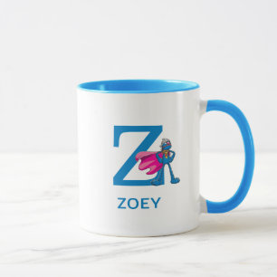 Lägg till ditt namn och monogram Z i toppen Grover Mugg