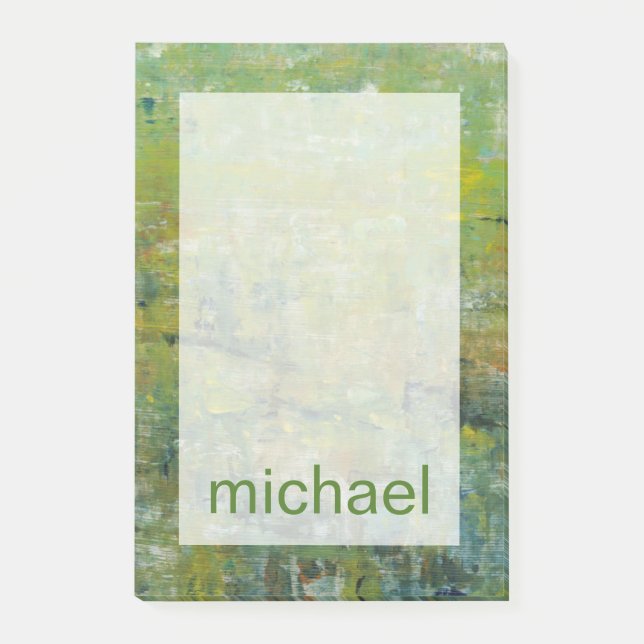 Lägg till ditt namn | Opulent Fält II Post-it Block (Framsida)