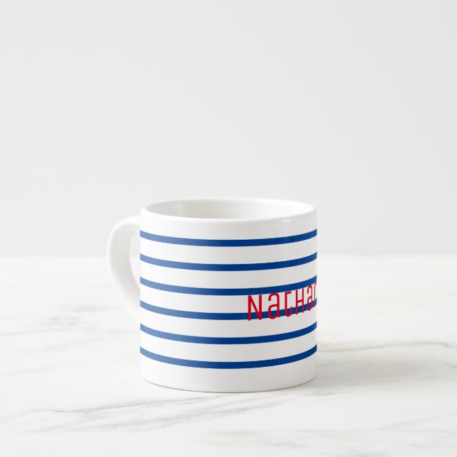 Lägg till Ditt Namn Personlig Espresso Kaffe Mugg  Espressomugg (Framsida vänster)
