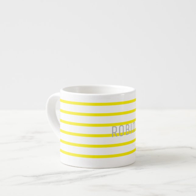 Lägg till Ditt Namn Personlig Espresso Kaffe Mugg  Espressomugg (Framsida vänster)