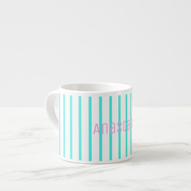Lägg till Ditt Namn Personlig Espresso Kaffe Mugg  Espressomugg (Framsida vänster)