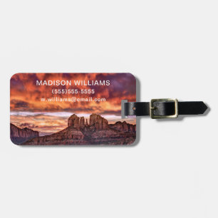 Lägg till ditt namn Rosa God morgon Glory Bagagebricka