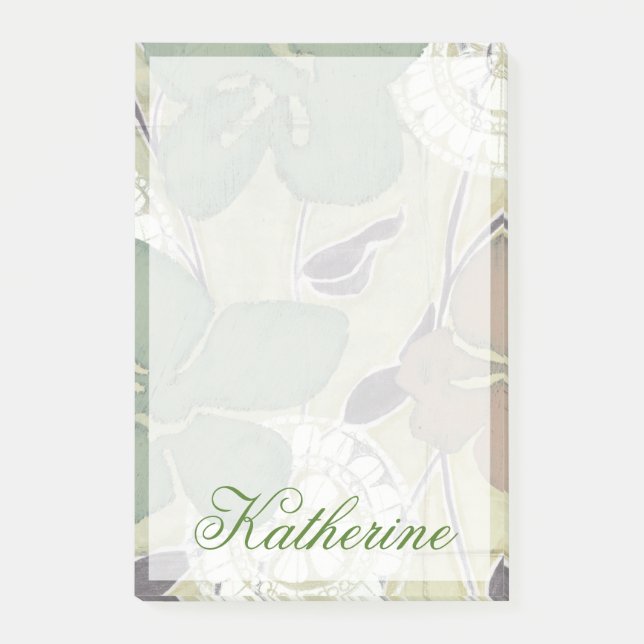 Lägg till ditt namn | Serene Pastels II Post-it Block (Framsida)