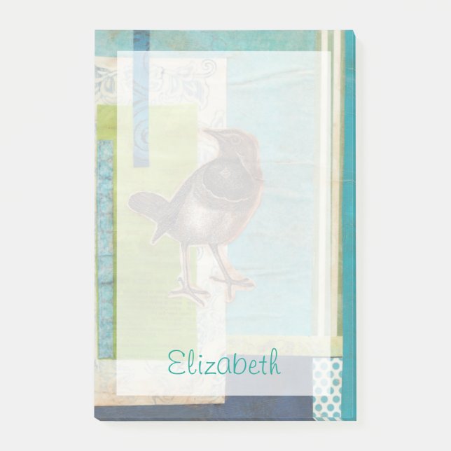 Lägg till ditt namn | Skrapbok I Post-it Block (Framsida)