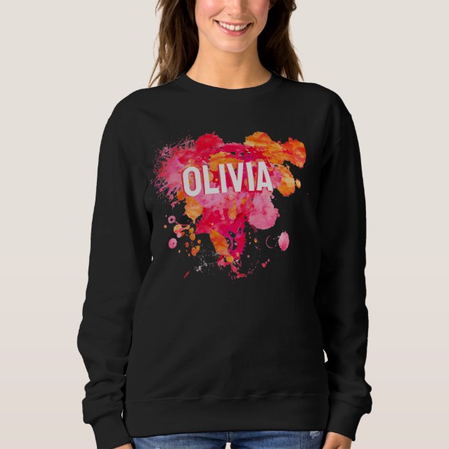 Lägg till ditt namn -Sweat Shirt T (Framsida)